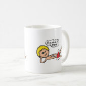 Funny Santa's Here Xmas Humor Koffiemok (Voorkant rechts)