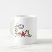 Funny Santa's Here Xmas Humor Koffiemok (Voorkant links)