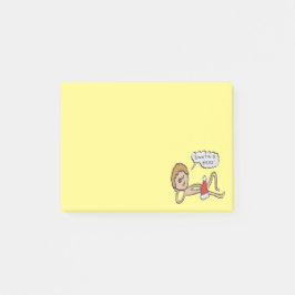 Funny Santa's Here Xmas Humor Post-it® Notes