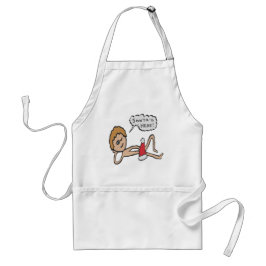 Funny Santa's Here Xmas Humor Standaard Schort