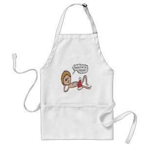 Funny Santa's Here Xmas Humor Standaard Schort