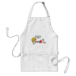 Funny Santa's Here Xmas Humor Standaard Schort