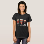 Funny Santa's Little Helper Martini Tail Merry Chr T-shirt (Voorkant volledig)