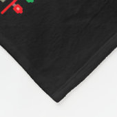 Funny Santa's Tech Suprt Rebooting Christmas Ugly  Fleece Deken (Hoek)