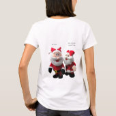 Funny Santa's Telling Joke T-shirt (Achterkant)