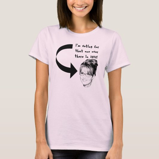 Funny Sarah Palin 2012 Dames T-shirt (Voorkant)