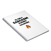 Funny Sarcasm citeert Tiener Mannen Sarcastisch Notitieboek (Rechterzijde)