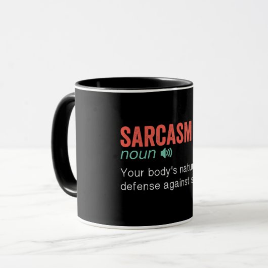 Funny Sarcasm Definition Mok (Voorkant links)