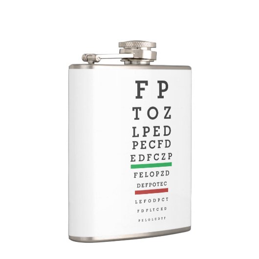 Funny Sarcasm Eye Exam Heupfles (Rechts)