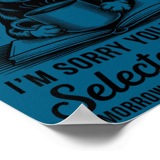 Funny Sarcasm Humor Dachshund Dog I Have Selective Poster (Hoek)