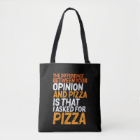 Funny Sarcasm Humor die ik vroeg voor Pizza, geen