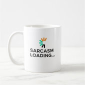 Funny Sarcasm Loading Quote Minimalist Koffiemok (Links)