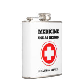 Funny Sarcasm Red Cross Medicine Quote Heupfles (Rechts)