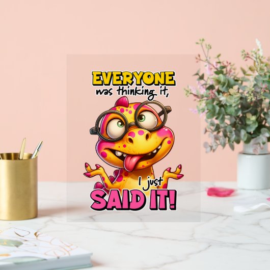 Funny sarcasme word art acryl bord (Huwelijk)