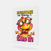 Funny sarcasme word art acryl bord (Hoek)