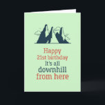 Funny Sarcastic 21st Birthday Kaart<br><div class="desc">Grappig en schattig verjaardagskaart voor degenen die van puns en humor houden. Ideaal om je vrienden en familie geluk te wensen met hun verjaardag. Bezoek onze winkel voor meer collectie met verjaardagskaarten. Je zult iets coole,  humoristische en soms sarcastische verjaardagskaarten vinden voor je speciale iemand.</div>