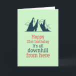 Funny Sarcastic 21st Birthday Kaart<br><div class="desc">Grappig en schattig verjaardagskaart voor degenen die van puns en humor houden. Ideaal om je vrienden en familie geluk te wensen met hun verjaardag. Bezoek onze winkel voor meer collectie met verjaardagskaarten. Je zult iets coole,  humoristische en soms sarcastische verjaardagskaarten vinden voor je speciale iemand.</div>