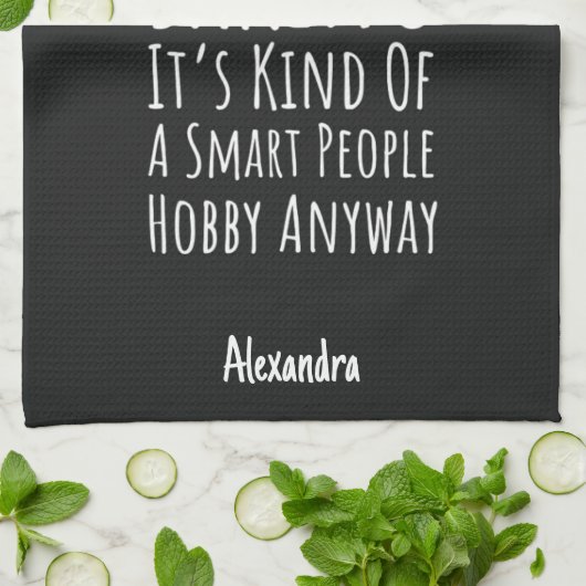 Funny Sarcastic Baking Lover Gifts Baker Custom Theedoek (Gevouwen)