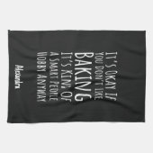 Funny Sarcastic Baking Lover Gifts Baker Custom Theedoek (Horizontaal)