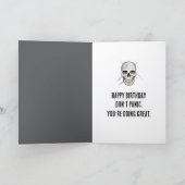 Funny Sarcastic Birthday Card Feestdagen Kaart (Binnen)