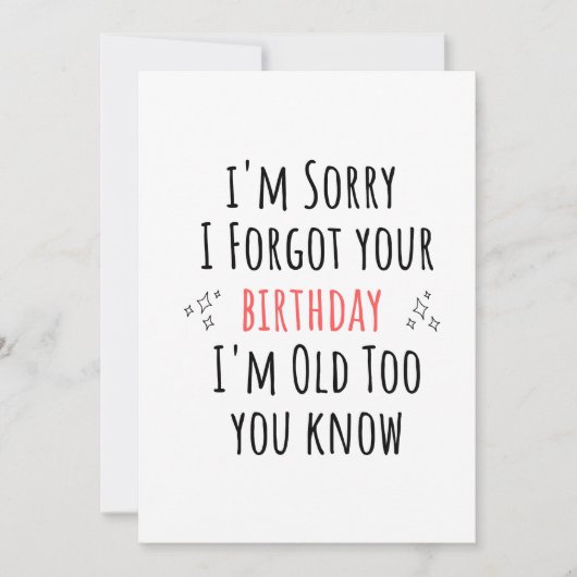 Funny  sarcastic birthday feestdagenkaart (Voorkant)