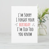 Funny  sarcastic birthday feestdagenkaart (Staand voorkant)