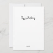Funny  sarcastic birthday feestdagenkaart (Achterkant)