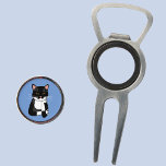 Funny Sarcastic Cat Divot Tool<br><div class="desc">Een sarcastische,  niet enthousiaste en geïrriteerde zwart-witte Bicolor smoking kat voor dierenvrienden.</div>