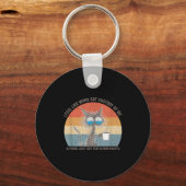 Funny Sarcastic Cat I Feel Like Work Got Custody O Sleutelhanger (Voorkant)