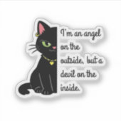 funny sarcastic cat stickers (Voorkant)