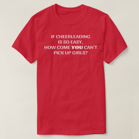 Funny Sarcastic Cheerleading Male Cheerleader Quot T-shirt (Design voorkant)