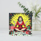 Funny Sarcastic Christmas Humor Kaart (Staand voorkant)