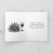 Funny Sarcastic Christmas Humor Kaart (Binnen)