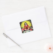 Funny Sarcastic Christmas Humor Vierkante Sticker (Envelop)