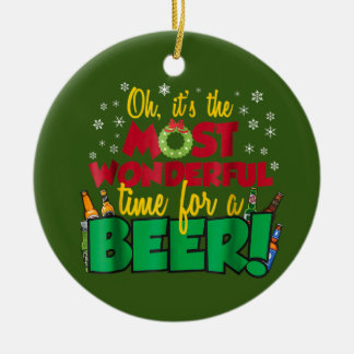 Funny Sarcastic Christmas Most Wonderful Time Keramisch Ornament