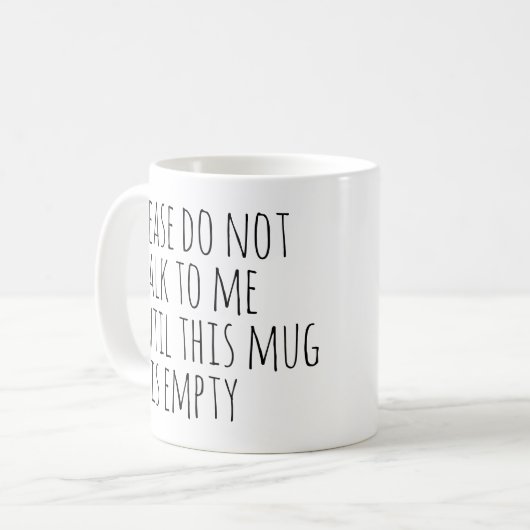 Funny Sarcastic Coffee Drinker Gift Koffiemok (Voorkant links)