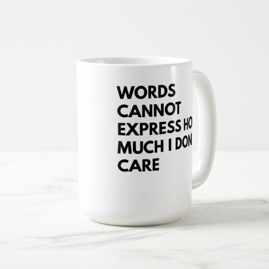 Funny Sarcastic Coffee Mug for Office Workers Koffiemok (Voorkant rechts)