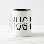 Funny Sarcastic Coffee Two-Tone Coffee Mok (Voorkant links)