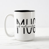 Funny Sarcastic Coffee Two-Tone Coffee Mok (Links)