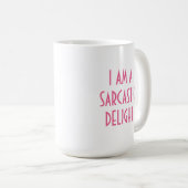 Funny Sarcastic Delight Koffiemok (Voorkant rechts)