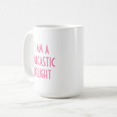 Funny Sarcastic Delight Koffiemok (Voorkant links)