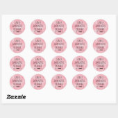 Funny Sarcastic Delight Ronde Sticker (Vel)