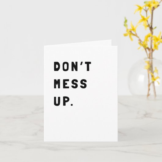 Funny Sarcastic Enmoegement Kaart (Gele Bloem)