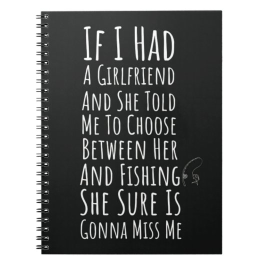 Funny Sarcastic Fisherman Gifts For Men Quote Him Notitieboek (Voorkant)