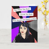 Funny Sarcastic Friendship Kaart (Gele Bloem)