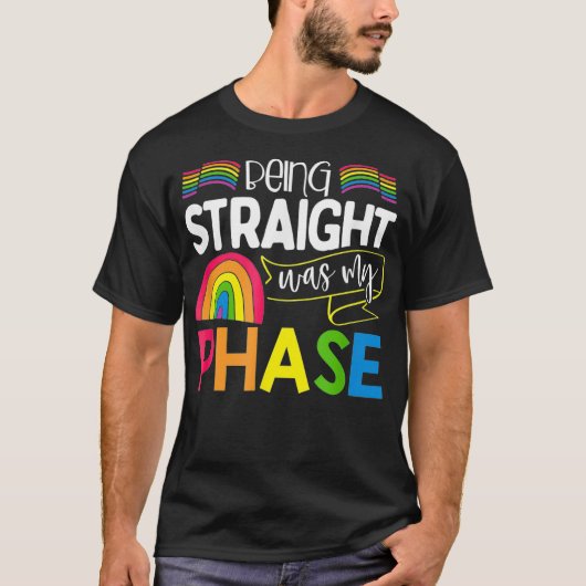 Funny Sarcastic Gay Lesbian LGBTQ Quote Pride Flag T-shirt (Voorkant)
