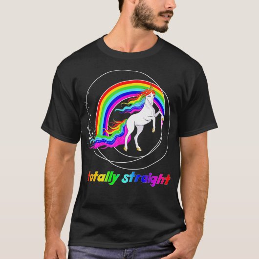 Funny Sarcastic Gay Pride volledig recht LGBTQ U T-shirt (Voorkant)