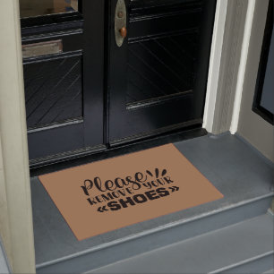 Funny Sarcastic Gelieve je schoenen te verwijderen Deurmat