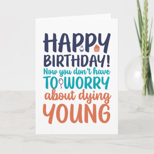 Funny Sarcastic Getting Ouder Birthday Kaart (Voorkant)