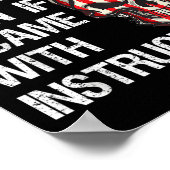 Funny Sarcastic Gift You Couldn't Handle Me Distre Poster (Hoek)